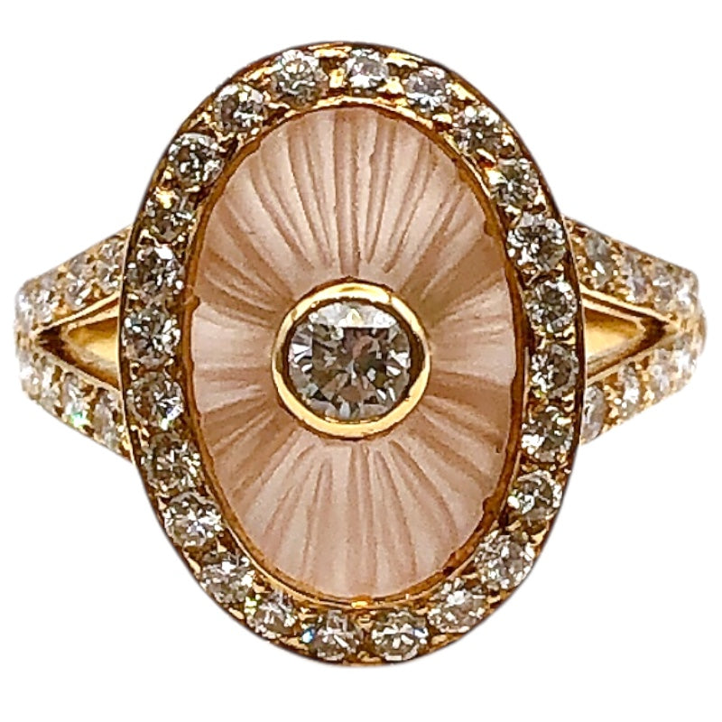 ブシュロン BOUCHERON ロッククリスタルダイヤリング K18ゴールド ジュエリー