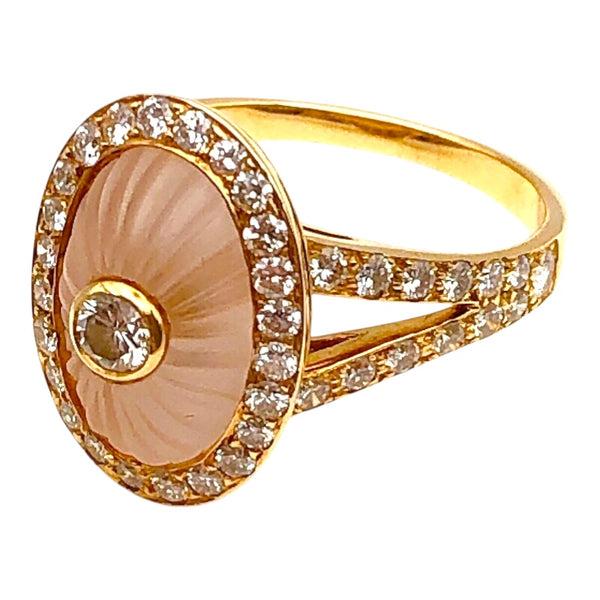 ブシュロン BOUCHERON ロッククリスタルダイヤリング K18ゴールド ジュエリー