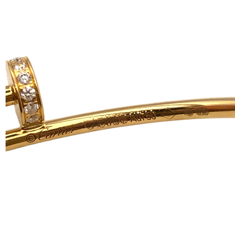カルティエ Cartier ジュストアンクルフープピアス K18ゴールド