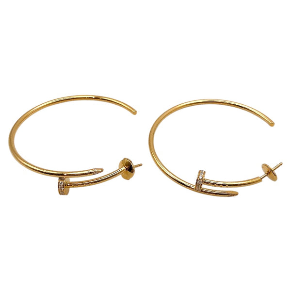 カルティエ Cartier ジュストアンクルフープピアス K18ゴールド ジュエリー