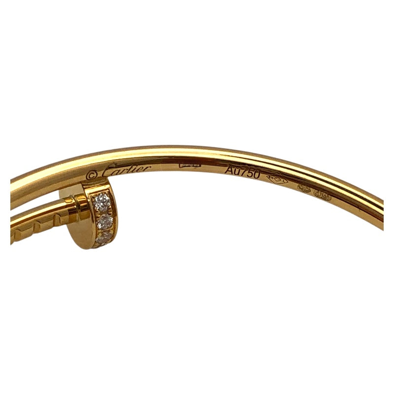 カルティエ Cartier ジュストアンクルフープピアス K18ゴールド