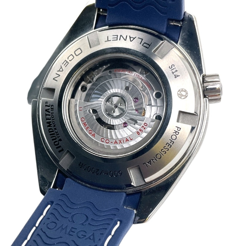 オメガ OMEGA シーマスター プラネットオーシャン 600M コーアクシャル クロノメーター 232.92.38.20.03.001 ブルー チタン ユニセックス 腕時計