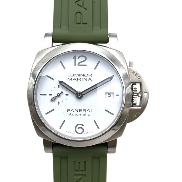 パネライ PANERAI ルミノール クアランタ PAM01371 ホワイト ステンレススチール メンズ 腕時計