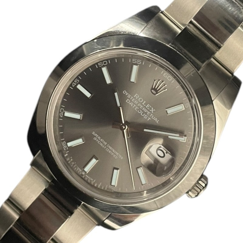 ロレックス ROLEX デイトジャスト41 スレート 126300 ステンレススチール メンズ 腕時計