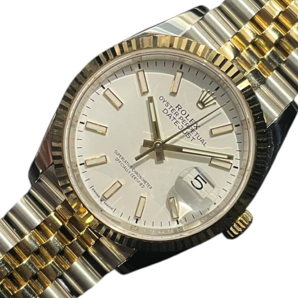 ロレックス ROLEX デイトジャスト36　 126233 ホワイト ステンレススチール/イエローゴールド 自動巻き メンズ 腕時計