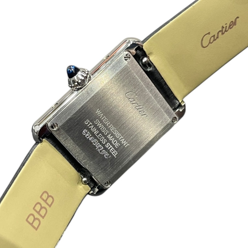 カルティエ Cartier タンクマストSM W4TA0016 SS/レザー クオーツ レディース 腕時計