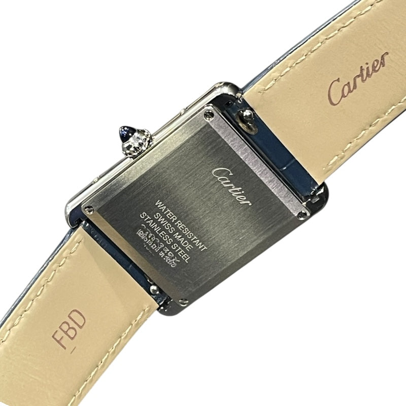 カルティエ Cartier タンクマストLM WSTA0055 SS/革 クオーツ ユニセックス 腕時計