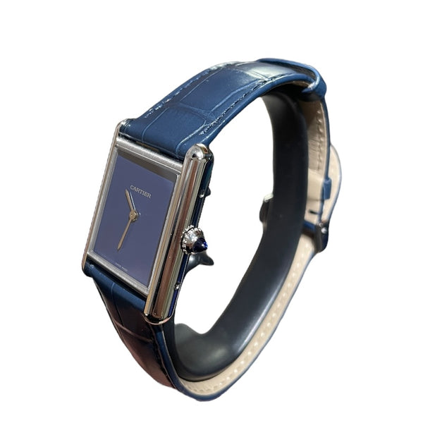 カルティエ Cartier タンクマストLM WSTA0055 SS/革 クオーツ ユニセックス 腕時計