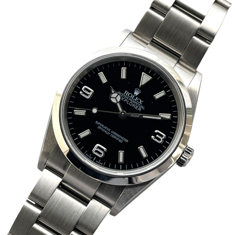 ロレックス ROLEX エクスプローラー１ D番 114270 ブラック SS 自動巻き メンズ 腕時計