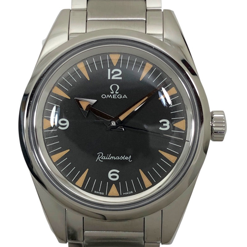 オメガ OMEGA レイルマスター 1957 トリロジー 220.10.38.20.01.002 ブラック SS メンズ 腕時計