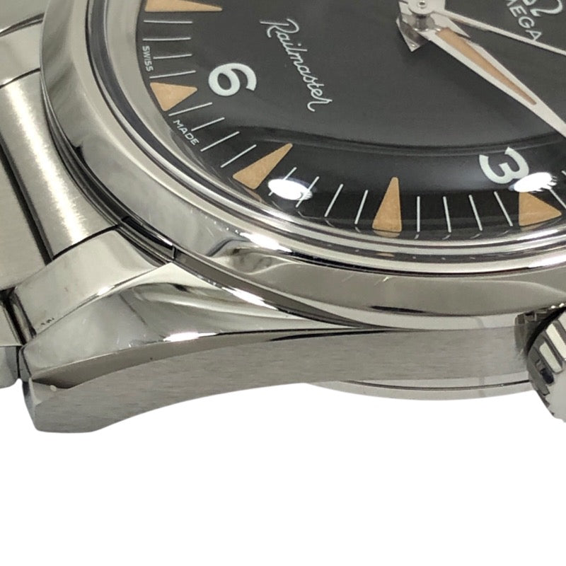 オメガ OMEGA レイルマスター 1957 トリロジー 220.10.38.20.01.002 ブラック SS メンズ 腕時計