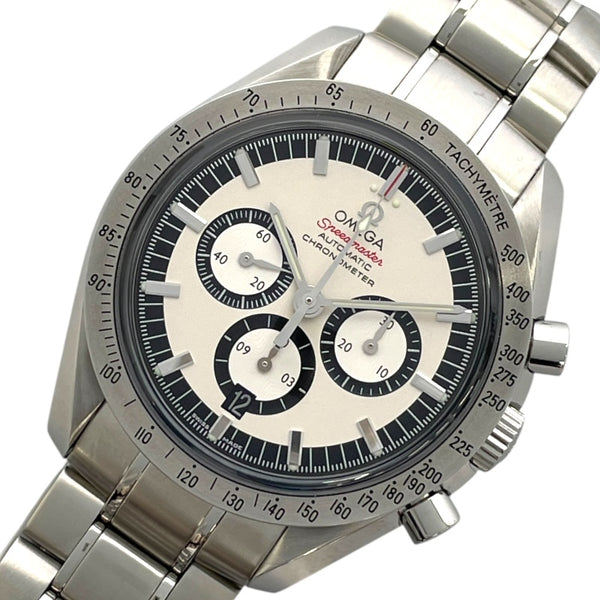オメガ OMEGA スピードマスター シューマッハレジェンド 3506.31 ホワイト SS 自動巻き メンズ 腕時計