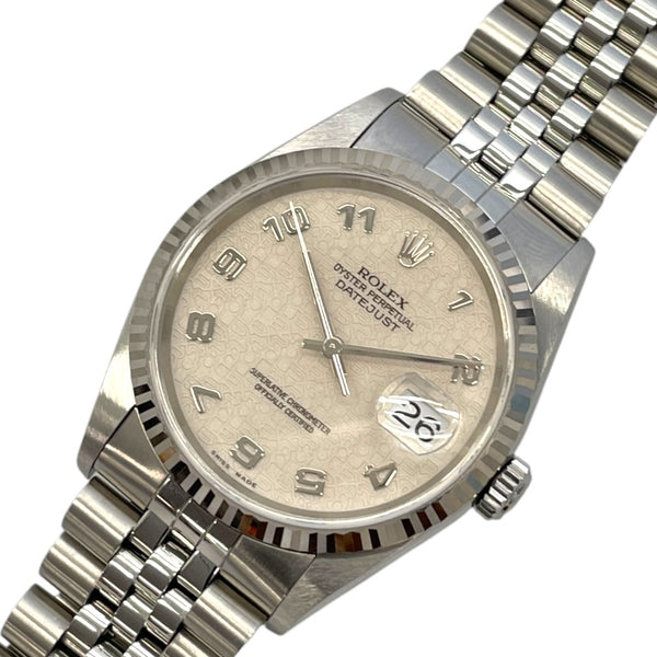 ロレックス ROLEX デイトジャスト ホリコン 16234 アイボリー WG/SS 自動巻き ユニセックス 腕時計