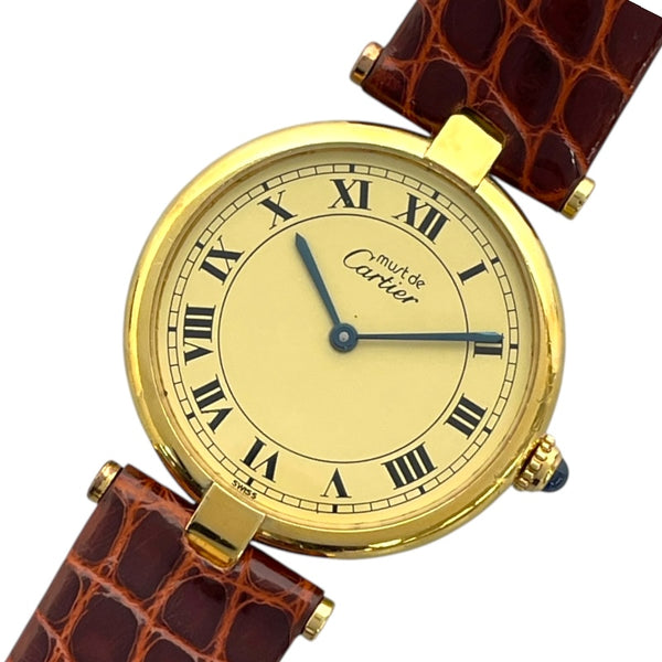 カルティエ Cartier マストヴァンドームヴェルメイユ 590003 ゴールド SV/GF クオーツ レディース 腕時計