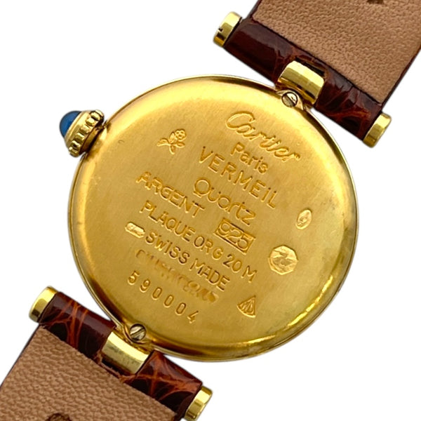 カルティエ Cartier マストヴァンドーム SM W1002253 アイボリー SV/GF クオーツ レディース 腕時計