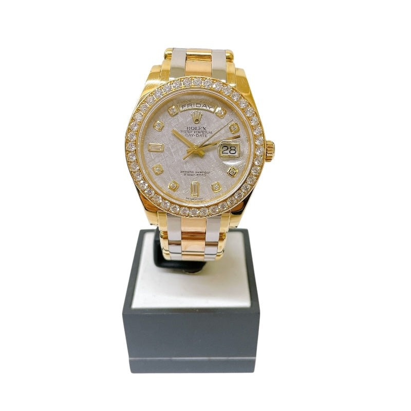 ロレックス ROLEX デイデイト　トリドール /メテオライト 18948ABIC 18KYG/PG/WG 自動巻き メンズ 腕時計