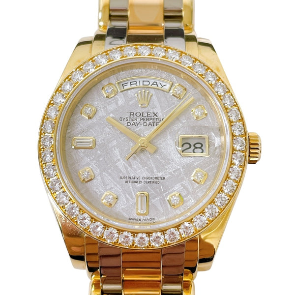 ロレックス ROLEX デイデイト　トリドール /メテオライト 18948ABIC 18KYG/PG/WG 自動巻き メンズ 腕時計