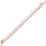 カルティエ Cartier ロゴドゥーブルダイヤネックレス Au750　ダイヤモンド ジュエリー