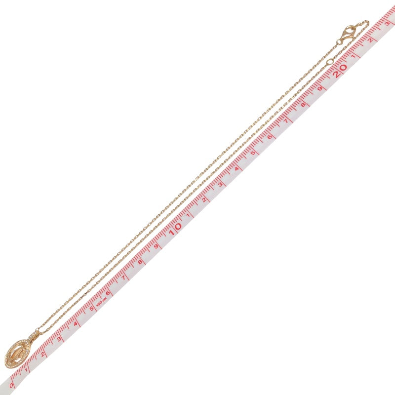 カルティエ Cartier ロゴドゥーブルダイヤネックレス Au750　ダイヤモンド ジュエリー