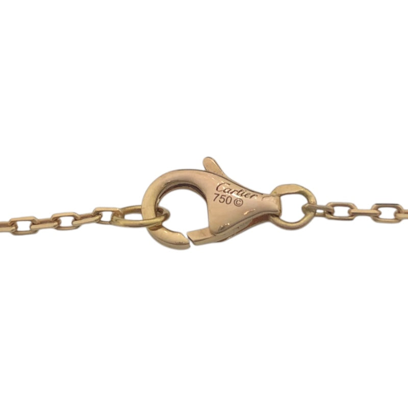 カルティエ Cartier ロゴドゥーブルダイヤネックレス Au750