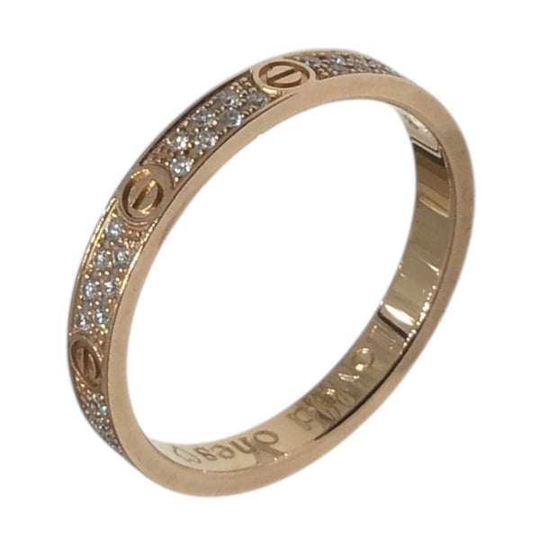 カルティエ Cartier ミニラブリング Au750 ダイヤモンド ジュエリー