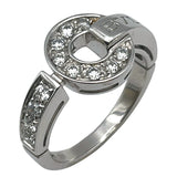 ブルガリ BVLGARI ブルガリブルガリサークルダイヤリング 750WG ジュエリー