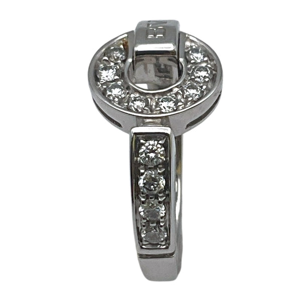 ブルガリ BVLGARI ブルガリブルガリサークルダイヤリング 750WG ジュエリー