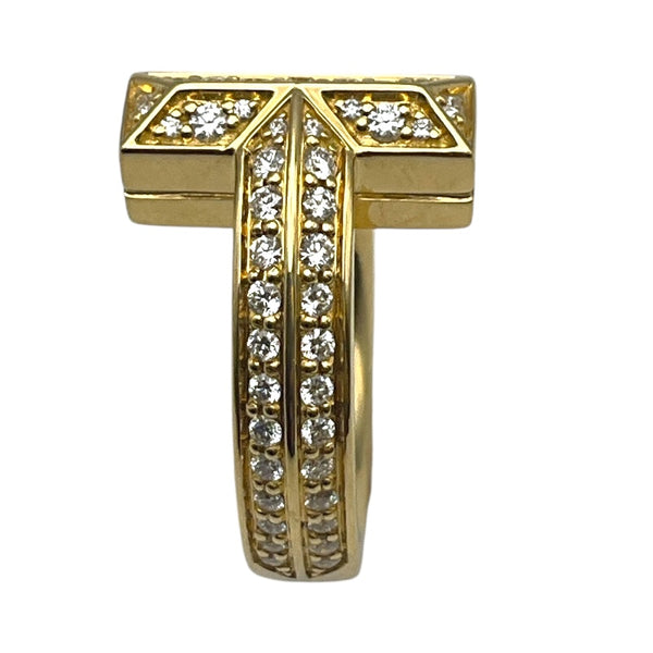 ティファニー TIFFANY＆CO Tワンリング Au750 ジュエリー
