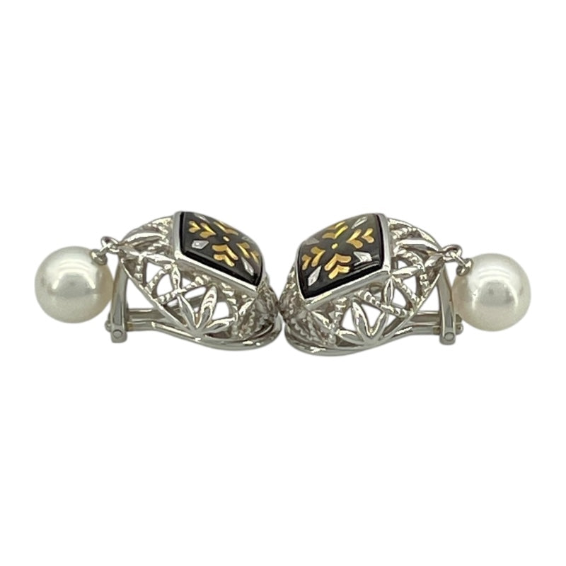 ミキモト MIKIMOTO ピクウェ イヤリング K18WG/パール ジュエリー