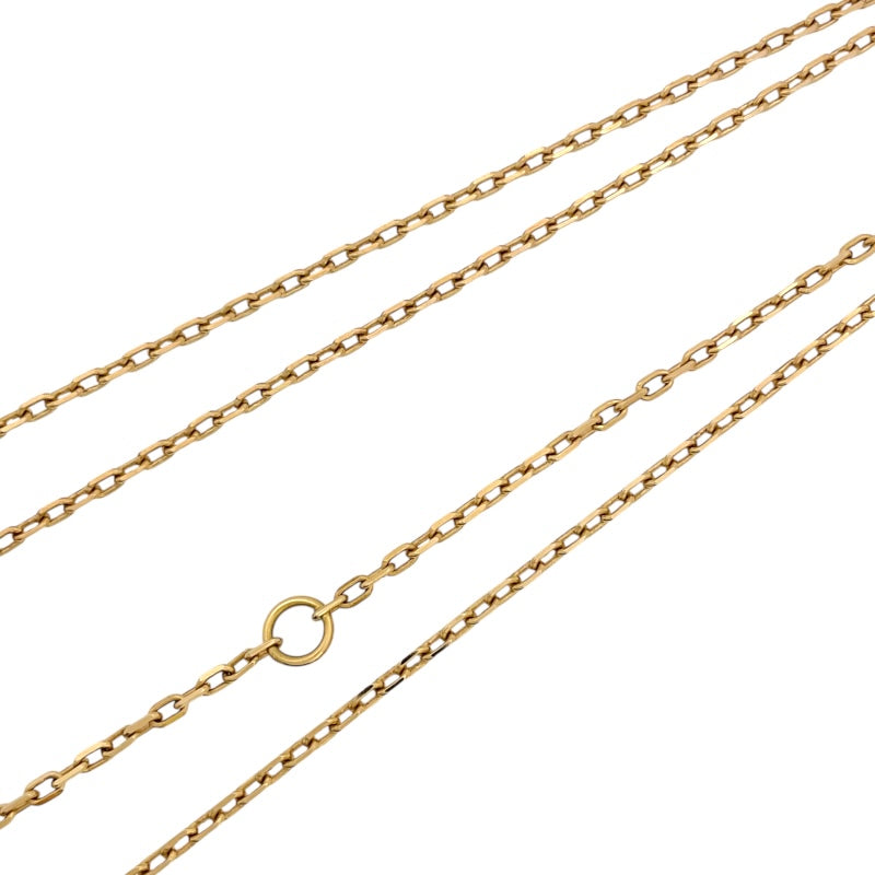 カルティエ Cartier ロゴ ドゥーブル ダイヤモンド ネックレス K18PG ジュエリー