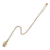 カルティエ Cartier ロゴ ドゥーブル ダイヤモンド ネックレス K18PG ジュエリー