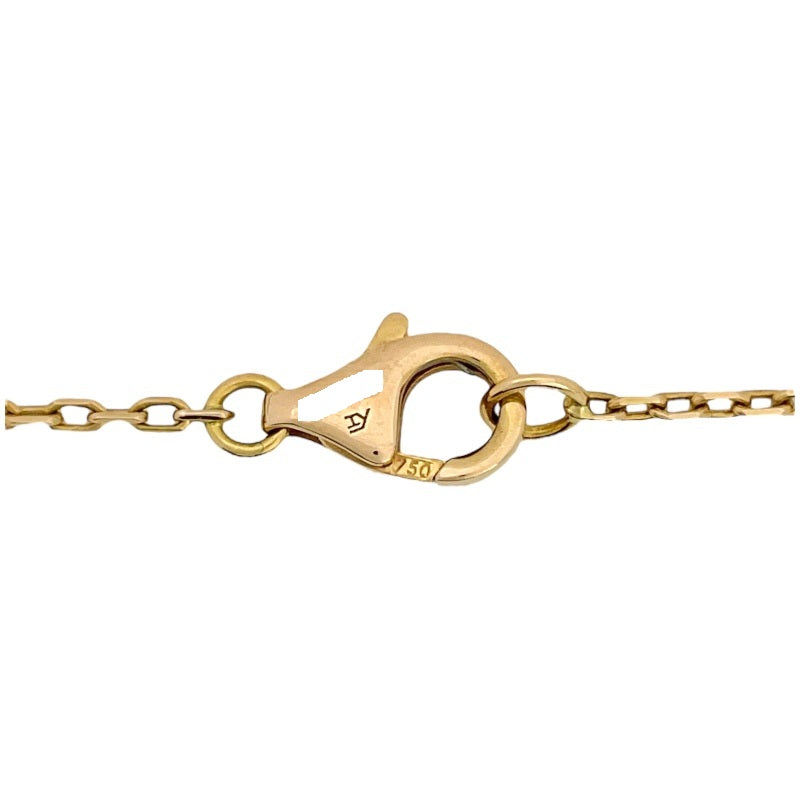 カルティエ Cartier ロゴ ドゥーブル ダイヤモンド ネックレス K18PG ジュエリー
