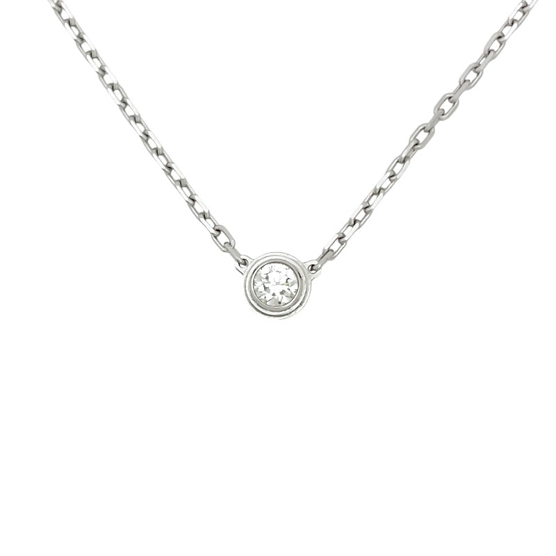 カルティエ Cartier ダムール ネックレス K18WG ダイヤモンド ジュエリー