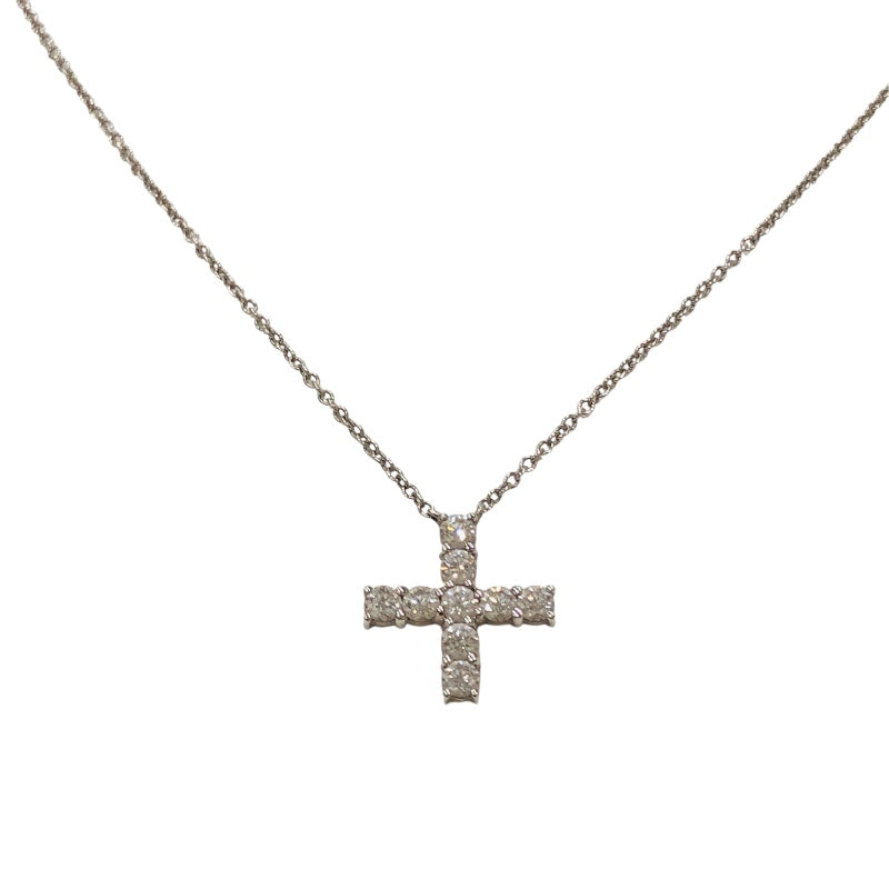 ハリーウィンストン HARRY WINSTON シンボルクロスミニネックレス ダイヤ プラチナ Pt950プラチナ ジュエリー