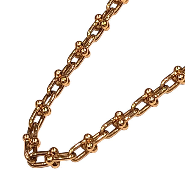 ティファニー TIFFANY＆CO ハードウェアマイクロリンクブレス K18ピンクゴールド 750PG ジュエリー