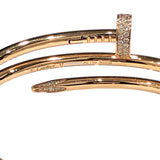 カルティエ Cartier ジュストアンクルダイヤブレス K18ピンクゴールド 750PG/ダイヤモンド ジュエリー