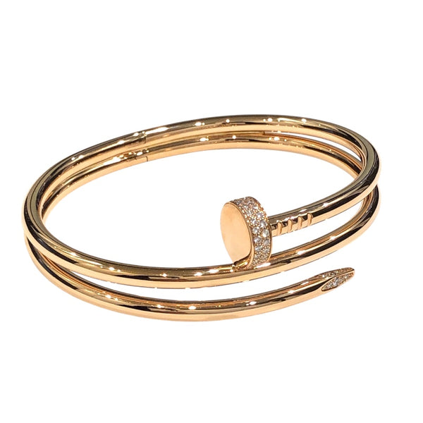 カルティエ Cartier ジュストアンクルダイヤブレス K18ピンクゴールド 750PG/ダイヤモンド ジュエリー