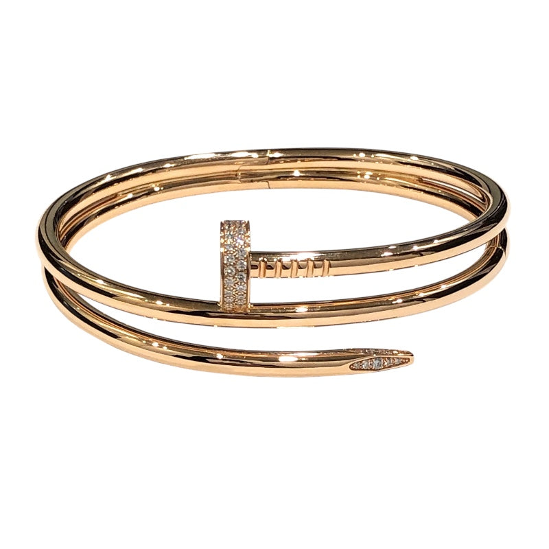 カルティエ Cartier ジュストアンクルダイヤブレス K18ピンクゴールド 750PG/ダイヤモンド ジュエリー