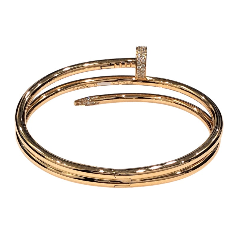 カルティエ Cartier ジュストアンクルダイヤブレス K18ピンクゴールド 750PG/ダイヤモンド ジュエリー