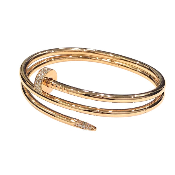 カルティエ Cartier ジュストアンクルダイヤブレス K18ピンクゴールド 750PG/ダイヤモンド ジュエリー