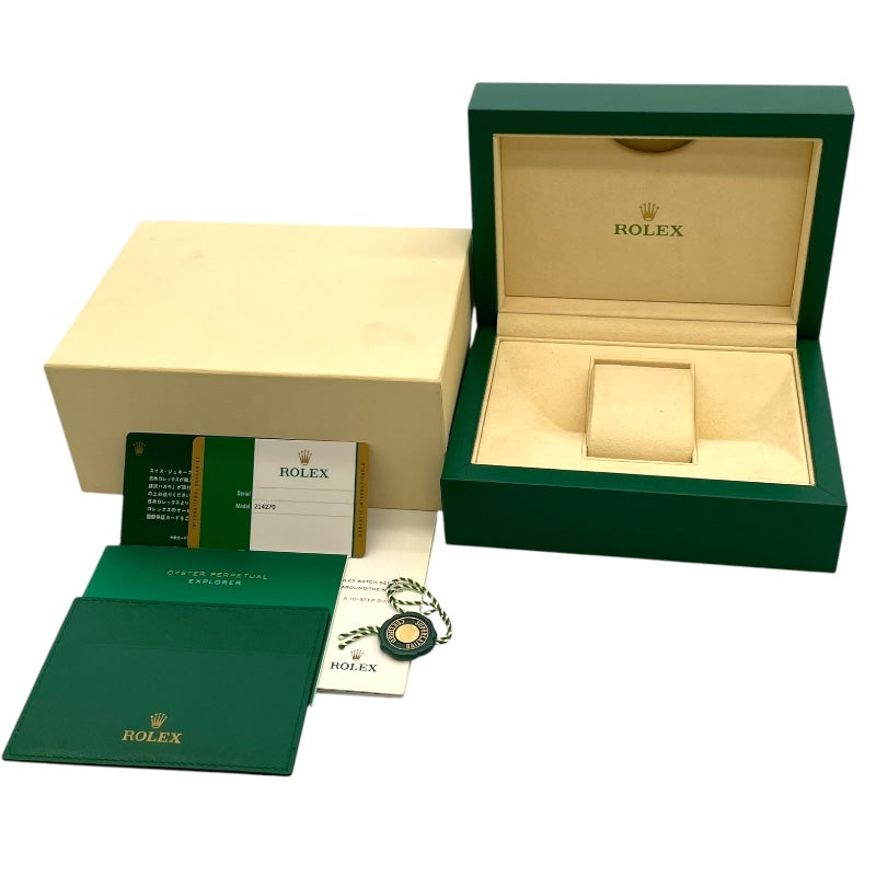 ロレックス ROLEX エクスプローラー 1  214270 ブラック SS 自動巻き メンズ 腕時計