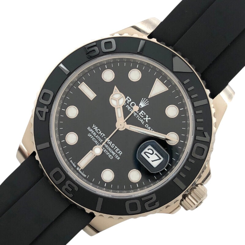ロレックス ROLEX ヨットマスター42 226659 ブラック K18ホワイトゴールド G750WG メンズ 腕時計