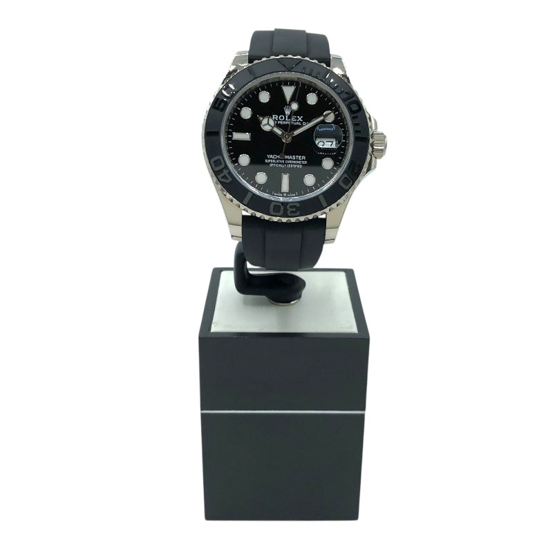 ロレックス ROLEX ヨットマスター42 226659 ブラック K18ホワイトゴールド G750WG メンズ 腕時計