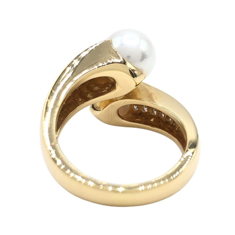 ブシュロン BOUCHERON ツインパールリング K18YG ジュエリー