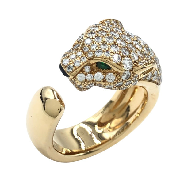 カルティエ Cartier パンテールドゥカルティエリングM K18YG ジュエリー