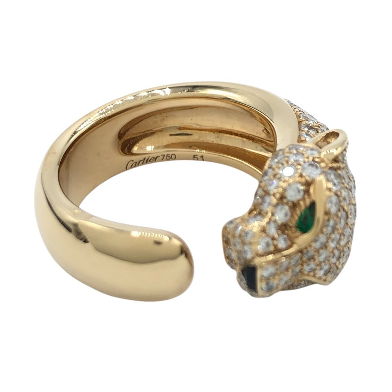 カルティエ Cartier パンテールドゥカルティエリングM K18YG ジュエリー