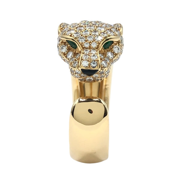 カルティエ Cartier パンテールドゥカルティエリングM K18YG ジュエリー