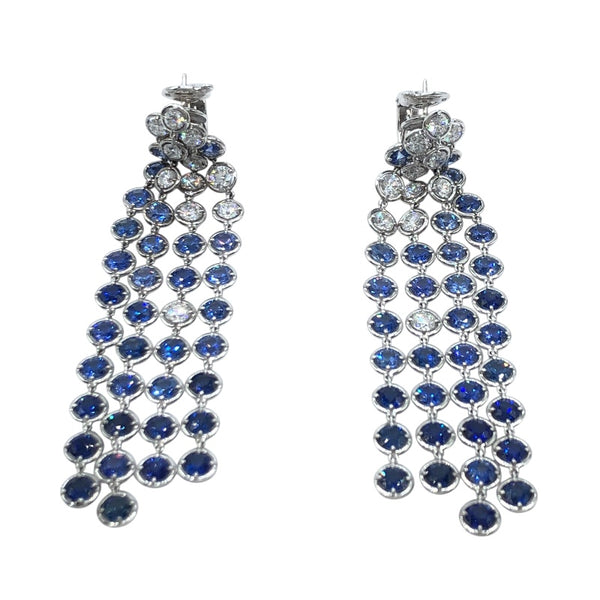 ヴァンクリーフ＆アーペル Van Cleef & Arpels ブリュム ド サフィール イヤリング K18WG ジュエリー
