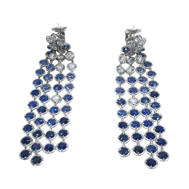 ヴァンクリーフ＆アーペル Van Cleef & Arpels ブリュム ド サフィール イヤリング K18WG ジュエリー