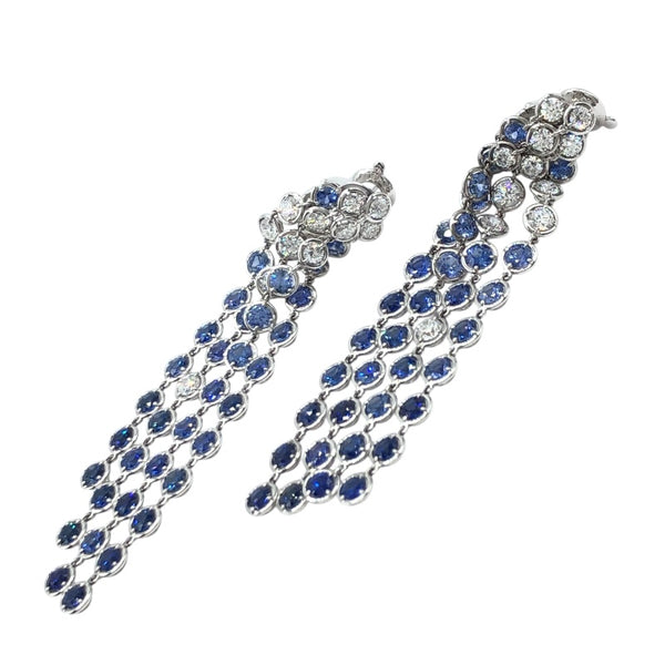 ヴァンクリーフ＆アーペル Van Cleef & Arpels ブリュム ド サフィール イヤリング K18WG ジュエリー